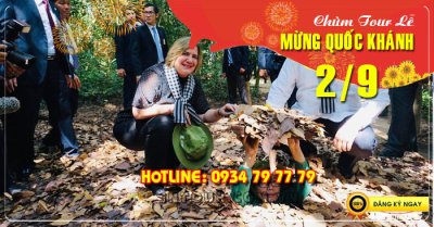 Tour địa đạo củ chi 1 ngày Lễ 2/9/2025
